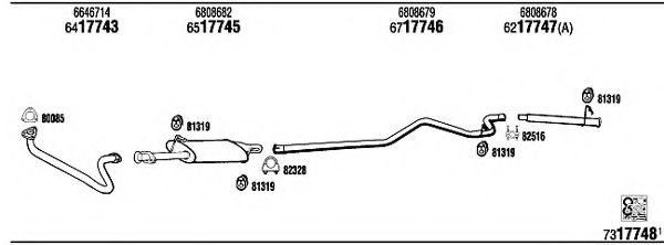 FONOS FO80638B Exhaust System